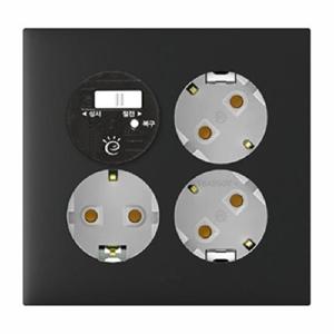 아펠라 블랙 대기전력 자동차단 콘센트 3구 르그랑