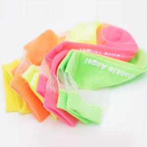 7세양말 유아동 형광색 시스루 양말 5족 초등 키즈 망사 발목