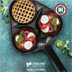 키친아트 휴브 3구에그팬 IH(인덕션) 에그프라이팬 에그후라이팬 3구에그팬 3구프라이팬 3구후라이팬 요리