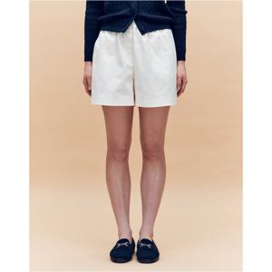 헤지스 여성 25SS 쇼츠화이트 다잉 숏 치노 팬츠 HSPA5B401WT