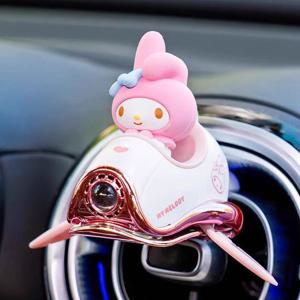 산리오 비행기 LED 차량용 방향제-마이멜로디 차량용방향제 캐릭터피규어 캐릭터방향제 미니방향제 쏠라방