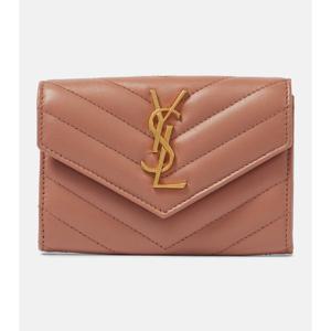 생로랑 Cassandre 퀼팅 레더 지갑 P01020451