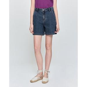 헤지스 여성 25SS 데님쇼츠네이비 베이직 숏 데님 팬츠 HSPA5B581N2