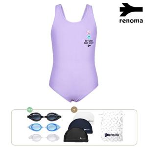 [레노마수영복]여아 스마일 X백 원피스수영복수경수모세트 GS2F802SET_PP