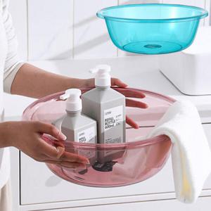 아트박스/예은 투명 세수 세숫 목욕 대야 바가지 양동이 고무 다