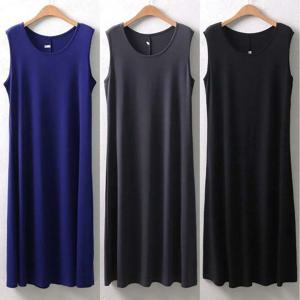 빅사이즈 WW 냉장고나시롱원피스 5295H207 오버핏