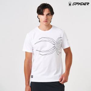 [스파이더] 남성 빅거미 반팔 티셔츠 SPKFCNRS202MWHT