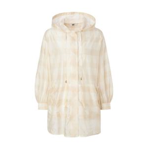 닥스 여성 25SS 베이지 체크 나일론 7부 후드 셔츠 DLSH5B413I1