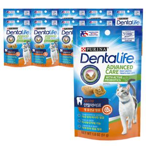 퓨리나 덴탈라이프 치킨 캣 트릿 고양이간식 51g x 10개