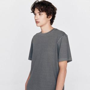 [지오다노]남 가먼트다잉 코튼 반팔 티셔츠 025901