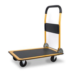 철판형대차 접이식 구르마 엘카 대차 구르마 짐수레 카트 옐로우(대) MH-SPC02