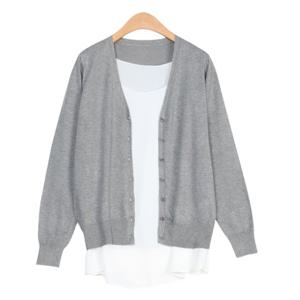 [샵앤]여성 간절기 데일리 기본 무지 가디건 JG-WCD-0747-그레이