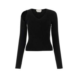 알렉산더 맥퀸 스웨터 768602Q1A65 1000 Black