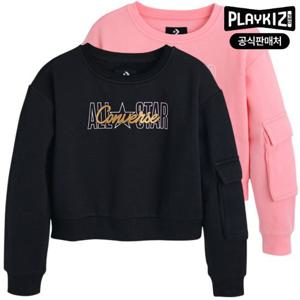 [플레이키즈프로]컨버스 키즈 걸즈 맨투맨 E224SW361P