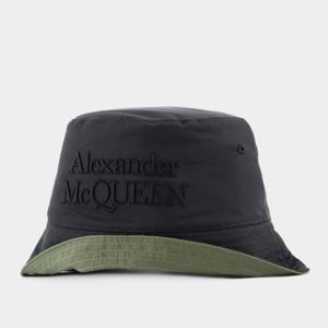 알렉산더맥퀸 로고 자수 아이렛 버킷 햇 7757954404Q 2960
