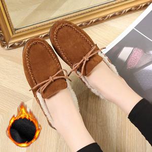 모카 스웨이드 여성 3컬러 데일리 방한로퍼 K-35