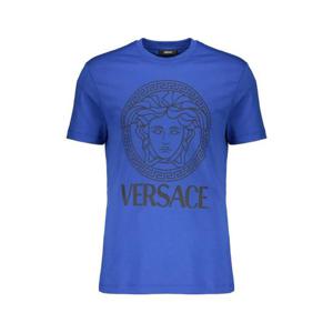 26 SS 베르사체 로고 프린트 크루 넥 티셔츠 10118611A16047 TP445087673