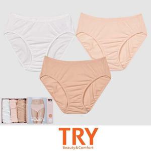 (트라이)데일리 누디 미디여성 삼각팬티 3매입0027ys