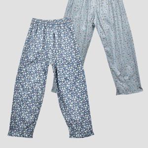 다양한 플라워나염 프린트 60수 아사면 여성 9부 파자