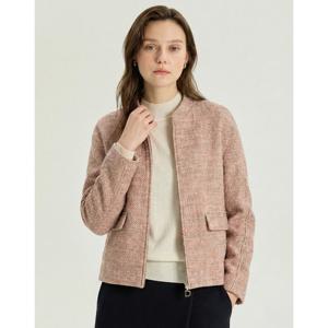 닥스 여성 26SS 핑크 보카시 울알파카혼방 스탠카라 자켓 DLJA6A101P2