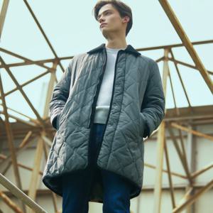 [피에르가르뎅]항아리 퀼팅 긴기장 코트 POCT3271