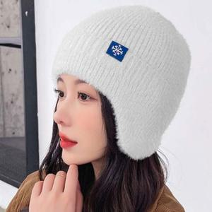 기모 안감 여성용 귀달이 겨울 방한 외출용 비니