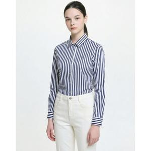 헤지스 여성 26SS 아이코닉 런던 스트라이프 셔츠 네이비 HSSH6BC20N2