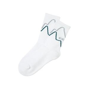 아이더양말 JQS DUA25S04W2 마운틴 그래픽 쿨맥스 크루삭스 (White)