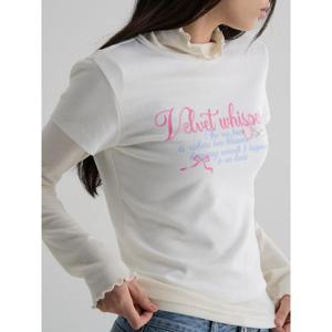 (356142CM31) [에잇세컨즈] 피치 코튼 그래픽 티셔츠  화이트