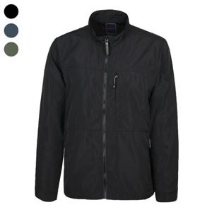 남자 봄 여름 사파리 하이넥 기모 집업 점퍼 IE-L-JU-WK8-블랙