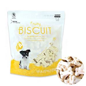 간식 바나나맛 비스켓 강아지 220g 바우와우