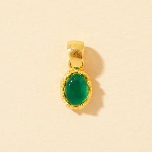 [도로시] 24k 순금 크라운 그린오닉스 펜던트 1.875g