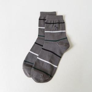 [헤지스 남성] 남성 스트라이프 면혼방 중목양말 HZSS6E202G2 HZSS6E202