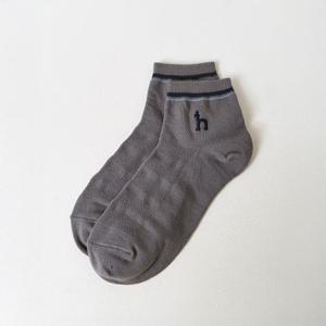 [헤지스 남성] 남성 로고자수 면혼방 단목양말 HZSS6E304G2 HZSS6E304
