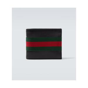 구찌 Web Trademark  레더 바이폴드 지갑 P01151223