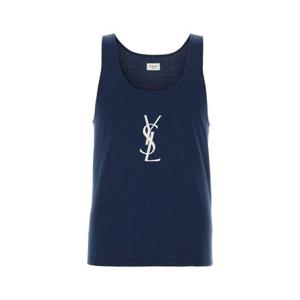 생로랑 반팔 티셔츠 858319Y38AK 4069 BLUE