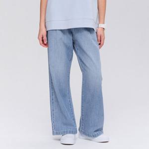 [오션스카이]여아 린넨 라이크 원턱 와이드 데님팬츠-FBJG2362C0D