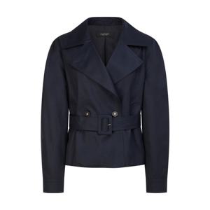 질스튜어트 뉴욕 여성 26SS 네이비 단색 코튼 하프코트 JSTR6B100N3