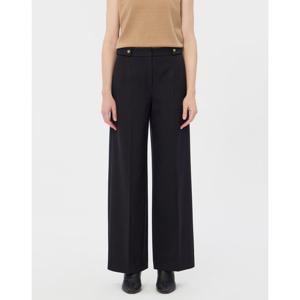 질스튜어트 뉴욕 여성 26SS 블랙 단색 울혼방 팬츠 JSPA6A120BK