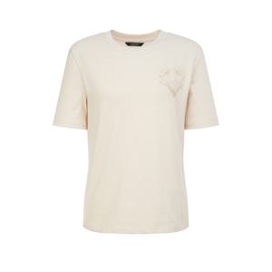 질스튜어트 뉴욕 여성 26SS 베이지 비즈장식 코튼 반팔티셔츠 JSTS6B220I1