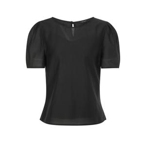 질스튜어트 뉴욕 여성 26SS 블랙 단색 반팔블라우스 JSBL6B340BK