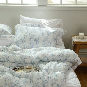 플로라 블루밍 텐셀 모달 100 옥수수솜 차렵이불 패드세트 Q