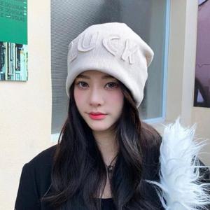 비니쓰는법 여자 가을비니 겨울비니 영문 패션비니 간절기비니