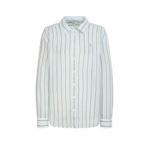 헤지스 여성 26SS 루즈핏 코튼 아사 셔츠 그린 HSSH6BC33E2