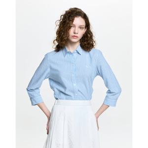 헤지스 여성 26SS 코튼린넨 7부 셔츠 라이트바이올렛 HSSH6B304B2