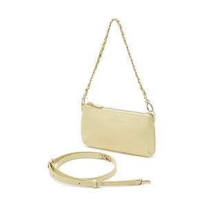 [원마일백] 체인 스트랩 가죽 미니 숄더 겸 크로스 옐로우 JABA6E038Y2