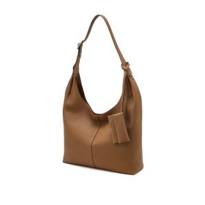 [인기신상] [DCBA6F110W2] [ABERDEEN] 브라운 천연가죽 소프트 호보백 L