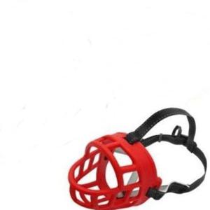 개 실리콘 입마개 빨간색 2호