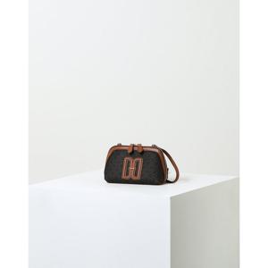 [닥스핸드백] 브라운 DD로고 가죽 미니크로스백 DCWA6F714W2