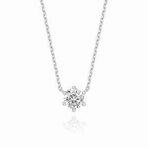 [미니골드] [DIA-1캐럿] 클래식 6프롱 목걸이 NJUS4078L